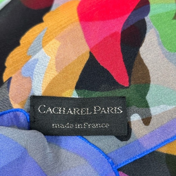 Cacharel LouLou Matching Scarf Set – Sheer Large & Smaller Poly Square - Picture 5 of 12